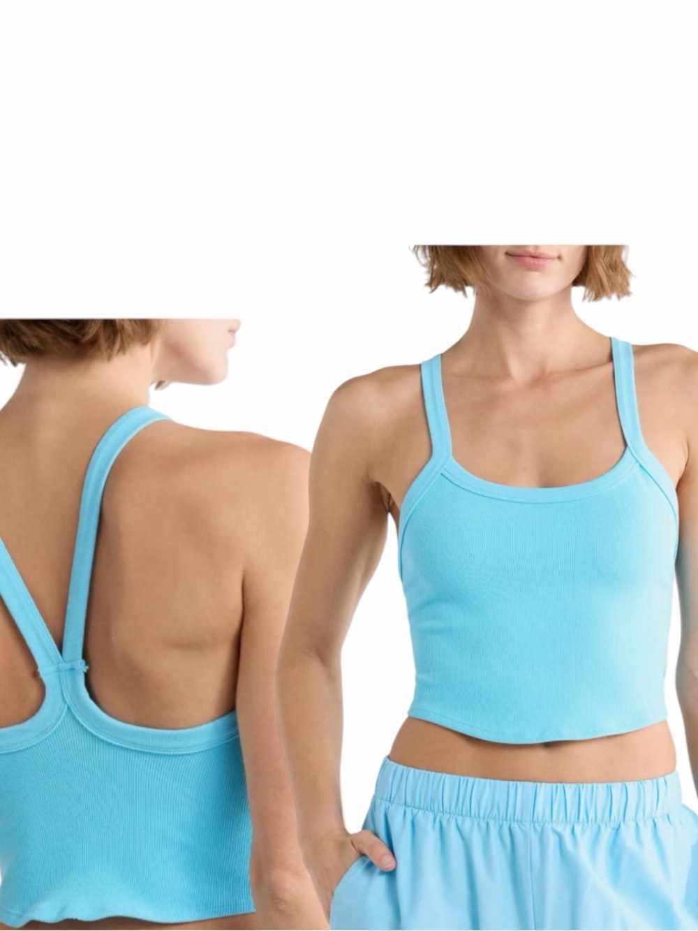 Solid clear cami
